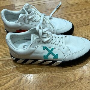 Off-White X Neiman Marcus Low Vulcanized Eco Canvas Sneakers, EU 40. 9.5w; 7m